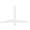 Ekena Millwork Bellingham Architectural Grade PVC Gable Bracket, 84"W x 52 1/2"H x 4"D x 6"F, 15/12 Pitch GBP084X53X0406BEL00 - alternate 3